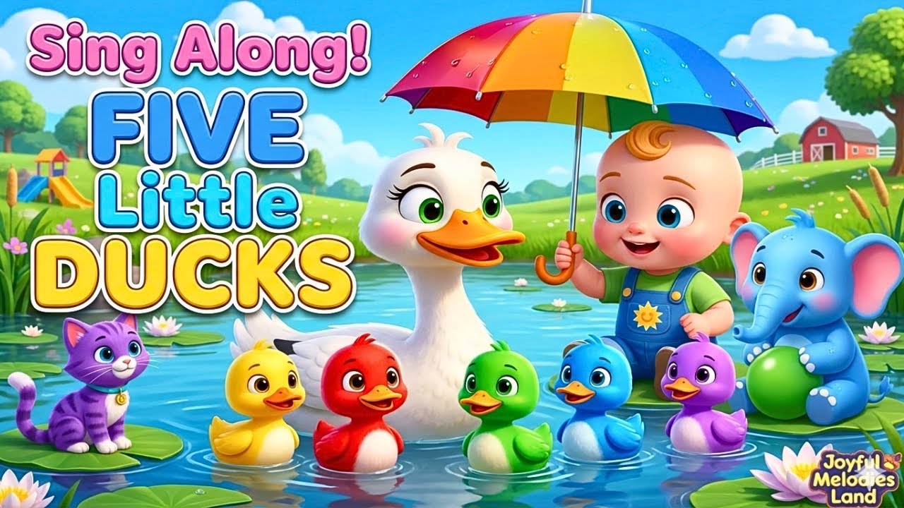 Find Your Favorite COLOR Duck! Five Little Ducks Song Challenge! |Kids song & Nursery rhymes