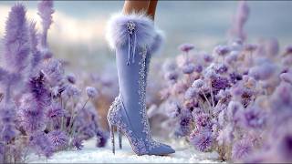 Asmr Ai Shoes Ep.5 Winter Birthflower Long Boots Snow Steps
