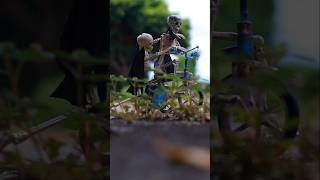 skeleton riding a tricycle #skeleton #tricycle #toys