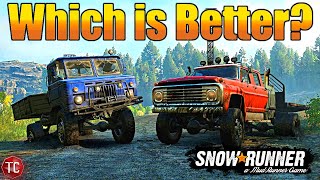 SnowRunner: Ford F750 vs TUZ 16 Actaeon! Which is BETTER!?