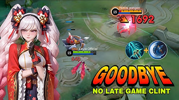 GOODBYE CLINT NO LATE GAME🔥!! LAYLA ONE SHOT BUILD AND EMBLEM IS FINALLY HERE!! - MLBB