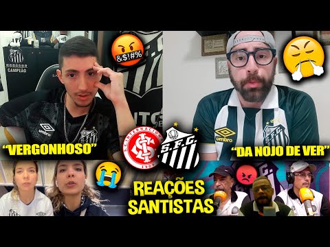 REAÇÕES dos SANTISTAS FURIOSOS com a DERROTA - INTERNACIONAL 7X1 SANTOS [REACT BRASILEIRÃO 2023]