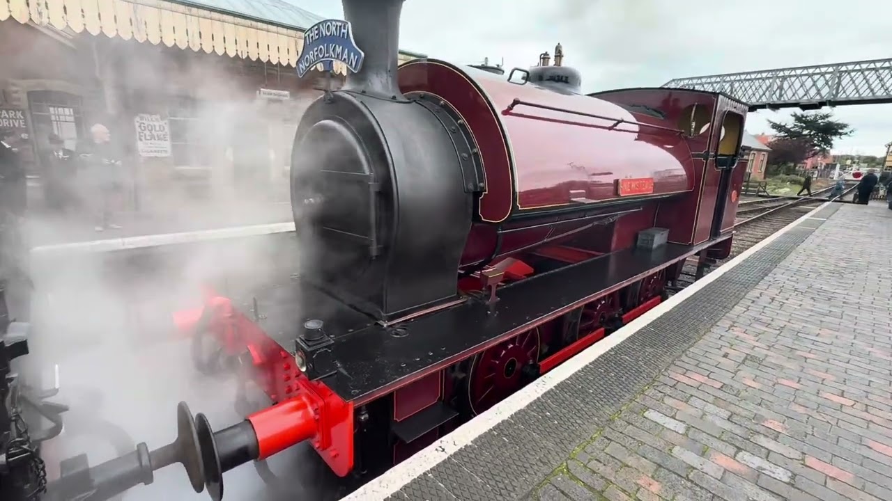 Hunslet 16” 0-6-0ST  No 1589 Newstead North Norfolk Railway THE LOST & FOUND TRAIN Steam locomotive