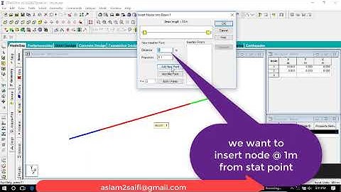 insert node in staad pro
