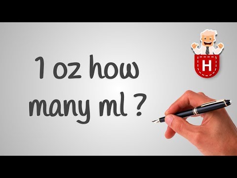 Video: Hoeveel ml is anderhalve ounce?