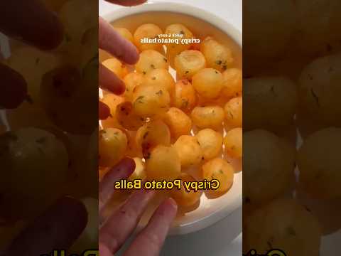 Crispy potato balls recipe…. Full recipe in comments