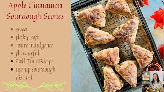 APPLE CINNAMON SOURDOUGH SCONES | HOW TO USE SOURDOUGH DISCARD screenshot 3