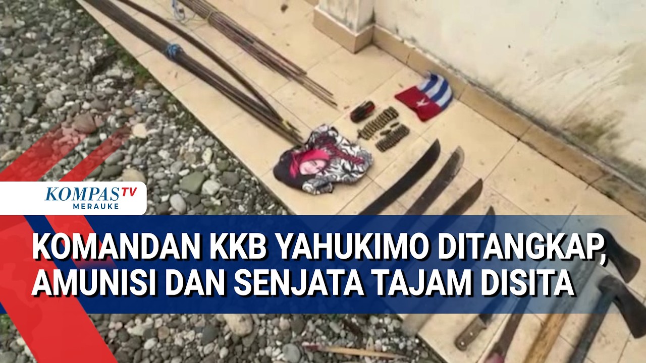 Komandan KKB Yahukimo Ditangkap, Amunisi dan Senjata Tajam Disita