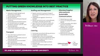 Delivering Events Sustainably