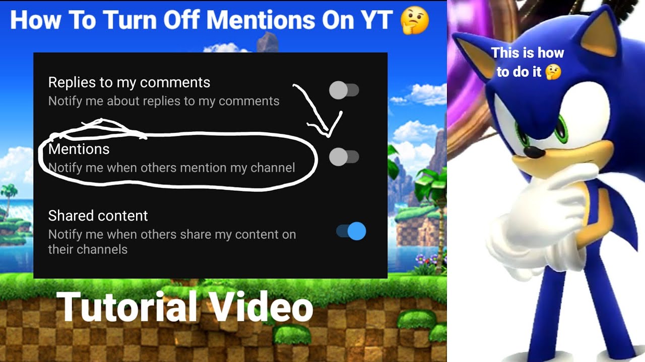 How To Turn Off Mentions On YouTube (Tutorial Video) - YouTube