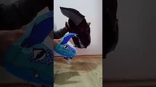 best friends : Mini and shadow #dragonpuppets #creepy #haveitoldyoulatelythatiloveyou