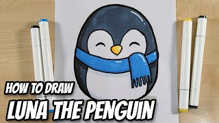 Draw This Adorable Penguin Squishmallow Today