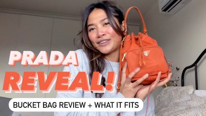 PRADA NYLON BUCKET BAG DIY  How to transform a Prada nylon pouch into a bag  