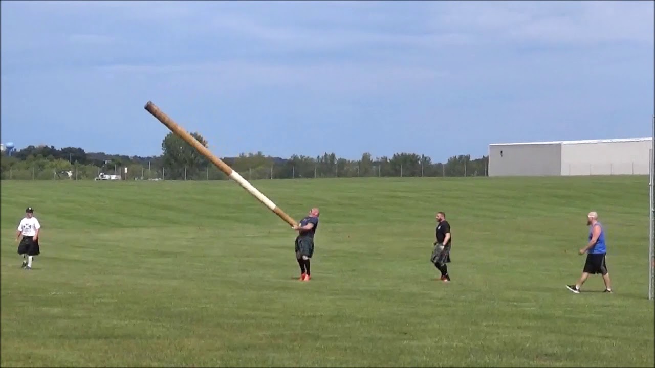 WI Highland Games 2017: Caber Toss - YouTube