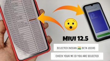 OFFICIAL MIUI 12.5 Beta Tester Selected Users List Out | MIUI 12.5 Stable Beta Tester LIST ⚡⚡