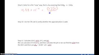 Worksheet 19 - Weak Base