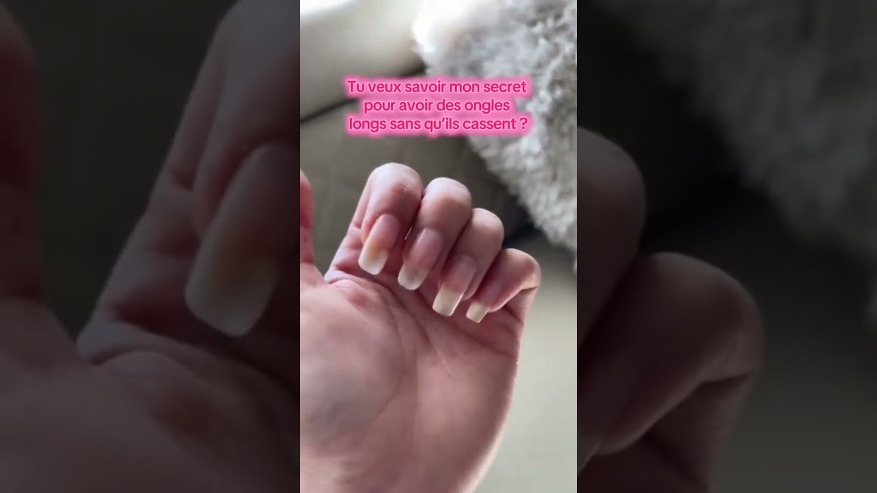 Voici mon secret pour avoir des longs ongles qui ne cassent plus😍🌱