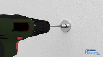 Backlit DW Panel with 8 Lockable Shelves Mounting Assembly Instructions by CNS Frame Displays