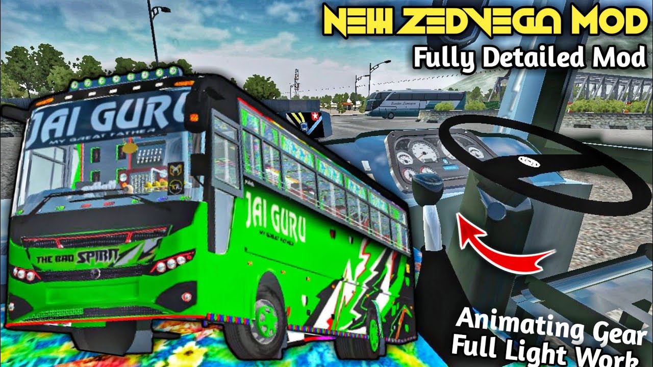New Bus Mod For Bussid, Zed Vega Mod With Fully Detailed