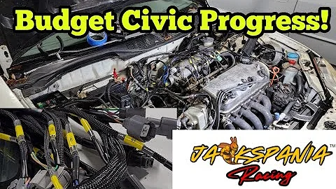 Budget Build Honda Civic EK | New Tucked Engine Harness | Jackspania Racing