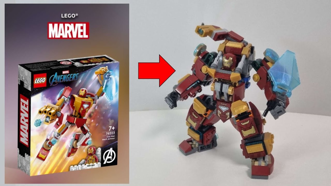 레고 신제품 76203 아이언맨 맥로봇을 헐크버스터 울트론에디션으로 개조 Lego Ironman