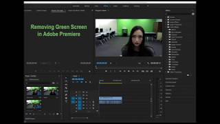 How to remove a Green screen in Adobe Premiere.