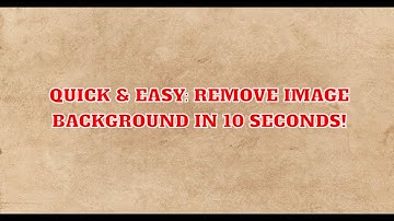 Quick & Easy: Remove Image Background in 10 Seconds!