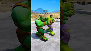 Random Superheros Red Hulk Team VS Green Hulk Team Who Will Win #hulk #shorts #gta5