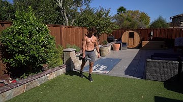 Split Stance Cross Body Dumbbell Romanian Deadlift