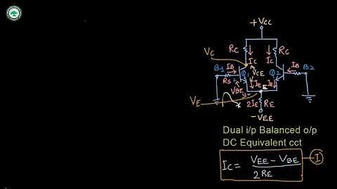 Differential Amplifier : DC Analysis