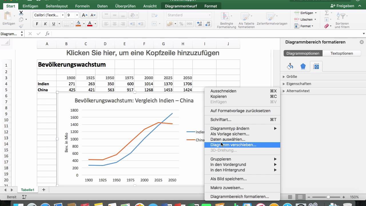 Excel 2016 Mac: 43 Diagramm verschieben und speichern ...