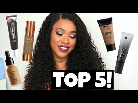 my-top-5-drugstore-foundations!