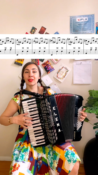 Accordion Sheet Music (CARNIVAL IN VENICE)#accordion #elenastenkina  #lessons #accordionsheetmusic