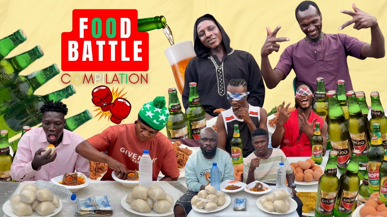 FOOD BATTLE: COMPILATION/ FIRST TO FINISH WIN 100,000