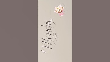 How to write Monday with G nib  ✍️✒️#shortvideo #shortsfeed #trending #fyp #calligraphy #reels