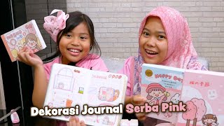 KAKAK SENJA BIKIN DEKORASI JURNAL SERBA WARNA PINK | stiker kawaii   pita Washi - SENJA FIRSTA