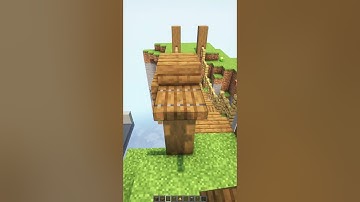 Minecraft How to Build a Hanging Bridge