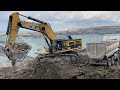 Caterpillar 390D Excavator Loading Arocs 4142 Trucks - Pyramis Ate (Operator Giorgos)