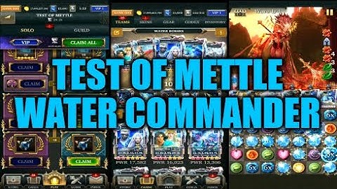 Legendary Game Of Heroes: Test Of Mettle Event Gameplay/Team Testing (Water Commander)
