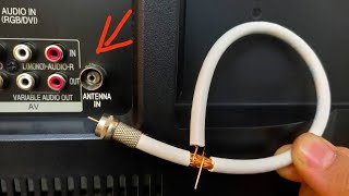 A piece of coaxial cable unlocks all TV channels || Antenna Booster