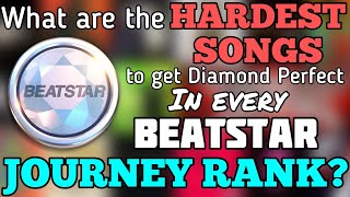 (OUTDATED) The hardest song to get DIAMOND PERFECT in every Journey Rank in Beatstar 1 - 16