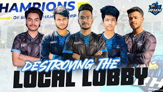 DESTROYING LOCAL LOBBY WIPING OUT SOME RANDOM TEAMS ||DOMINATORS OF 🇧🇩 LOBBY || RHK OFFICIALS