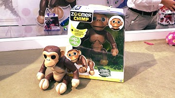 ZOOMER CHIMP by Spin Masters Interactive Robot Monkey First Look - 2016 Toy Fair