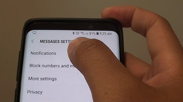 Samsung Galaxy S9 / S9+: How to Enable / Disable Text Messages App Icon Badges Notification