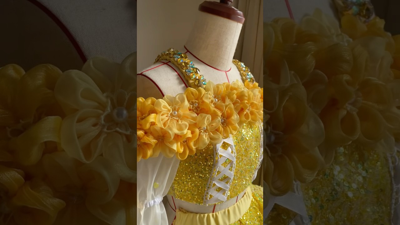 This is how I make Kanzeshi Japanese Flowers! 💛 #craft #sewing #costume #flowercraft