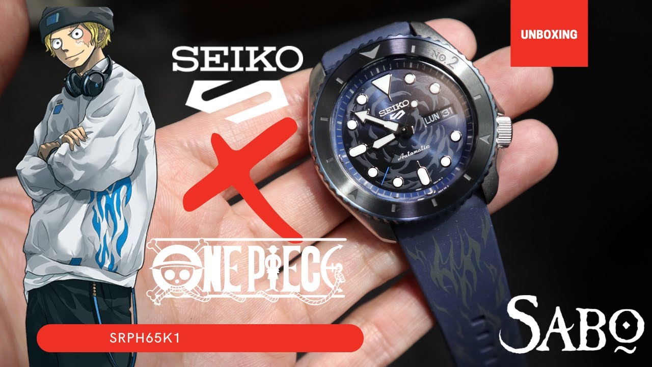 Unboxing Seiko 5 Sports ONE PIECE SABO Limited Edition SRPF71K1 - YouTube