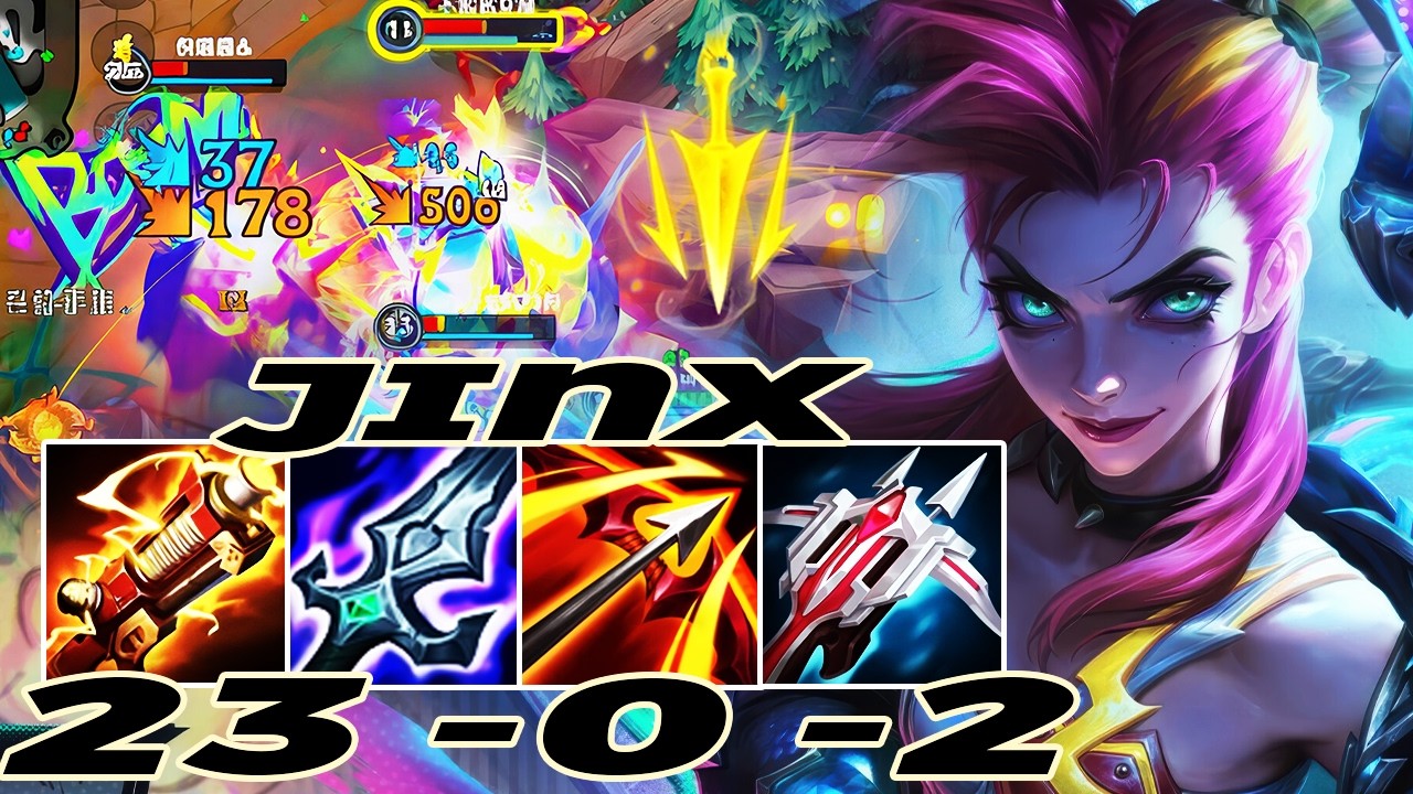 PENTA KILL 😱😱 WILD RIFT JINX ADC GAMEPLAY | 23 -0 -2 MVP | JINX BUILD ...