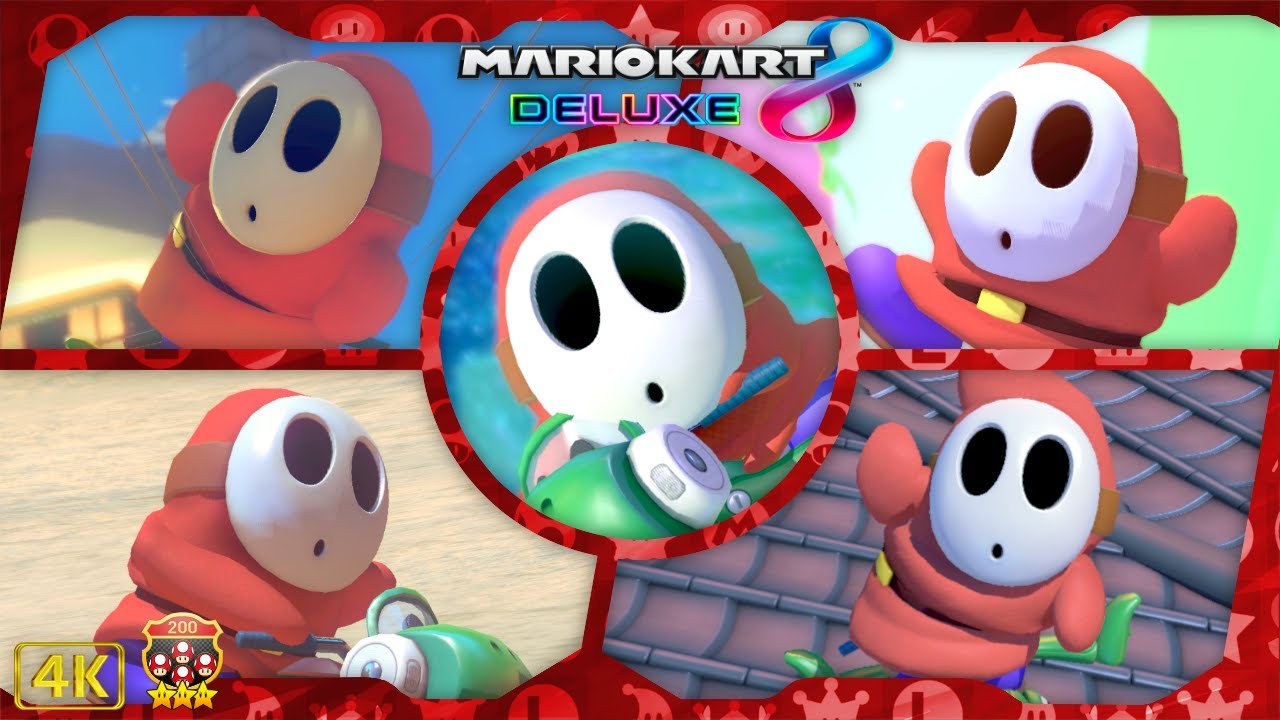 Mario Kart 8 Deluxe DLC ⁴ᴷ Full Booster Pass Course (200cc, All 12 DLC Cups) Shy Guy gameplay