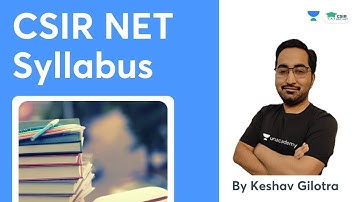 CSIR NET MATHEMATICAL SCIENCES Official Syllabus | Dec 2021 | Preparation Planning By Keshav Gilotra