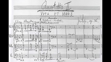 Jón Leifs - String Quartet No. 2 "Vita et mors" (Score Video)